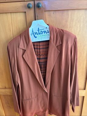 Rust Women’s Single-Button Blazer
